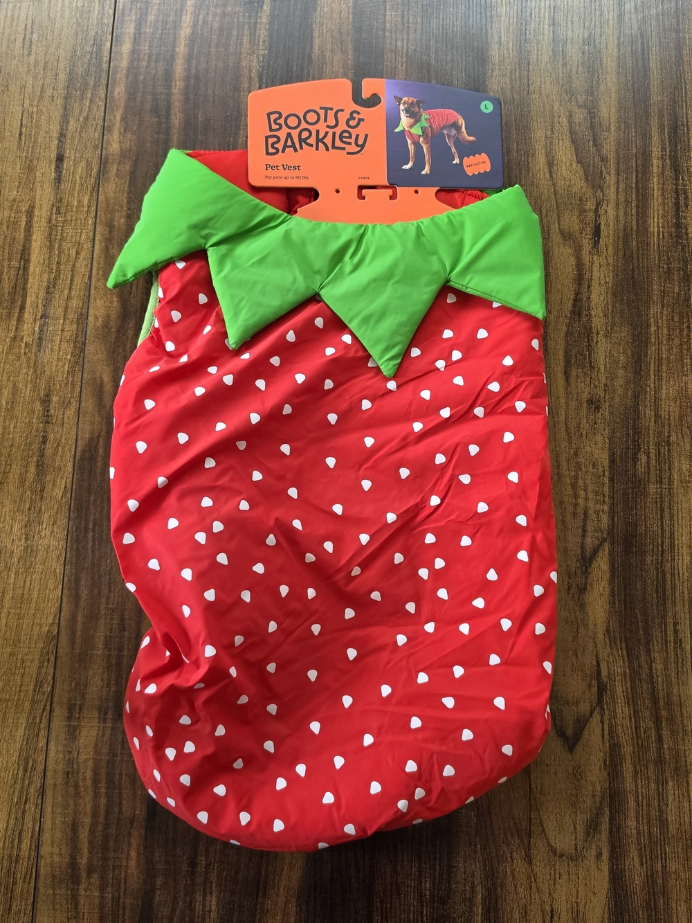 Strawberry Dog Costume Vest